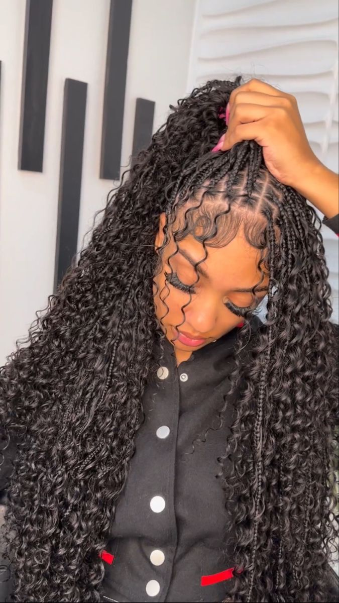 Boho Knotless Braids