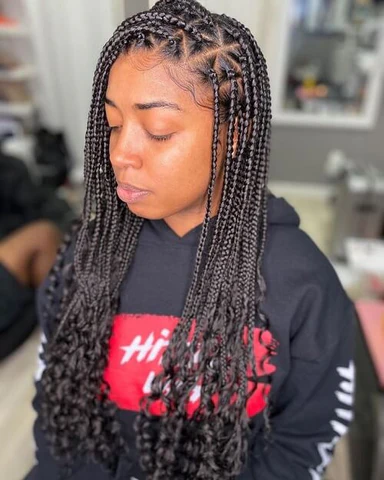 Medium Box Braids